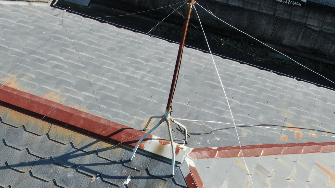 サビたテレビアンテナ