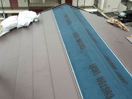 ガルテクト施工中