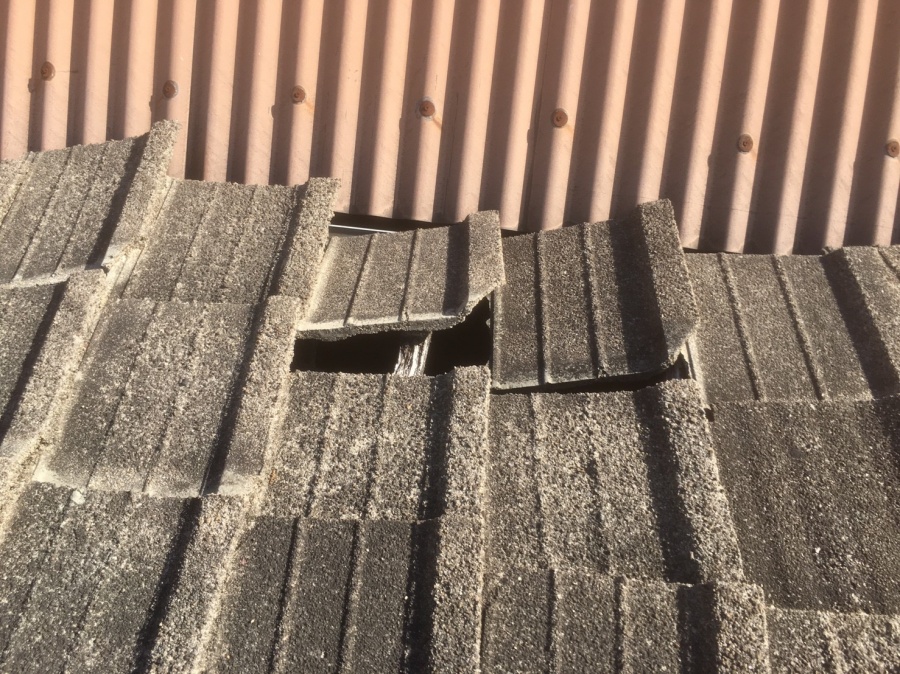 セメント瓦雨漏り②