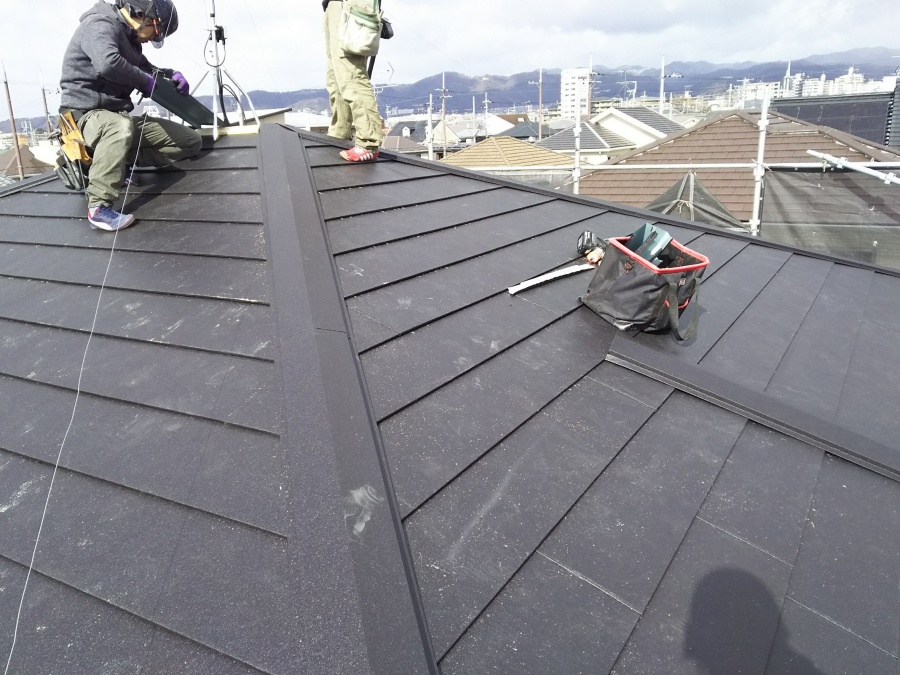 ガルテクトへ葺き替え工事