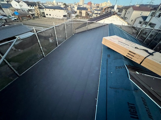 スーパーガルテクト施工