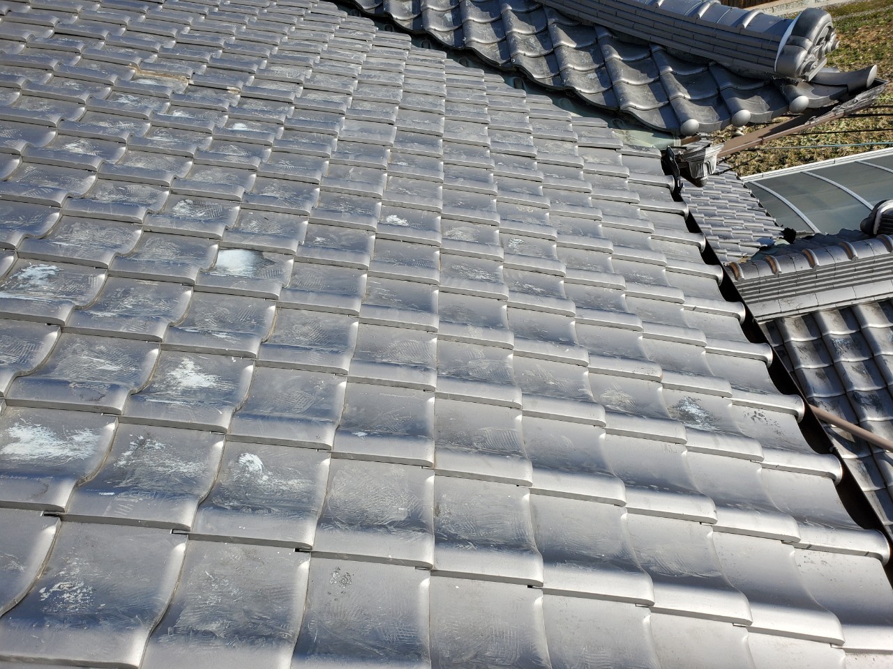 修理後の瓦屋根