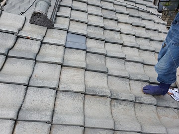 屋根部分葺き替え