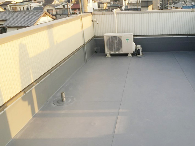 防水工事後の屋上