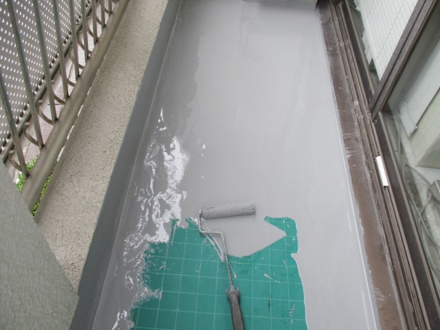 バルコニーのウレタン防水施工