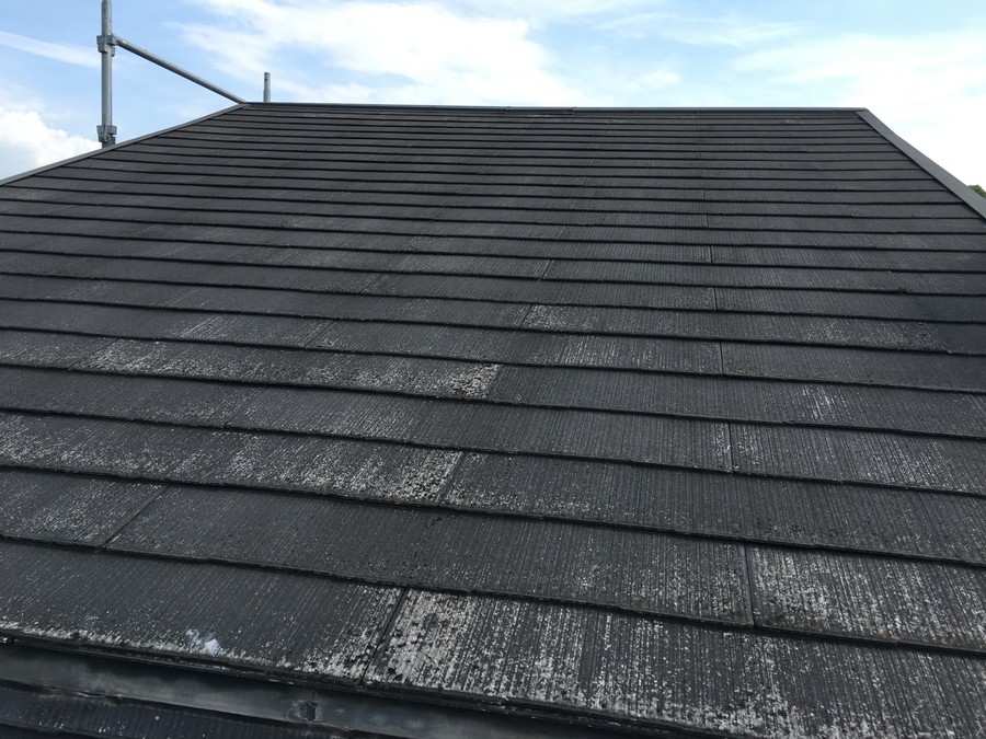 防水性の低下したスレート屋根