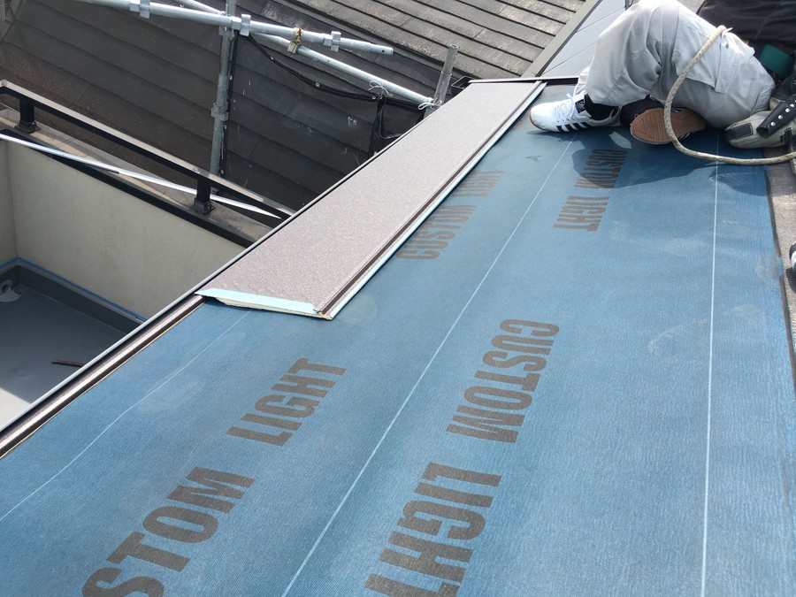 スーパーガルテクトを取り付け