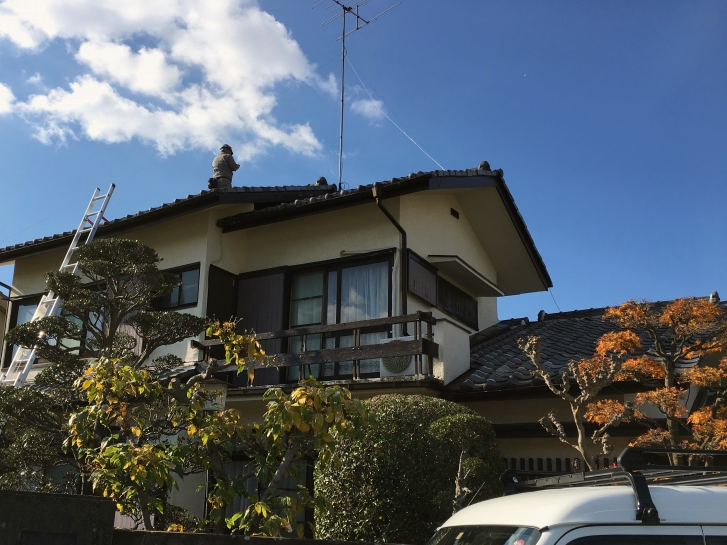 瓦葺き替え工事ビフォー