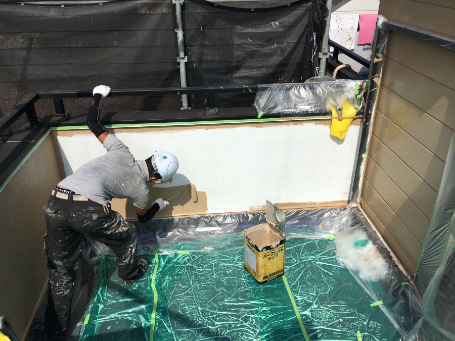 ベランダ外壁塗装