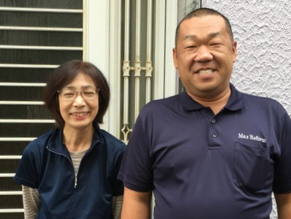 お客様と記念撮影