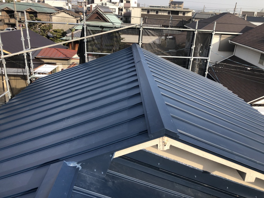 立平葺き施工完了