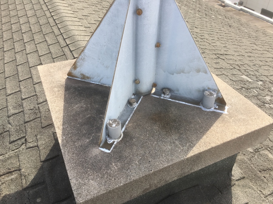 マンション屋根アンテナ部立ち上がり