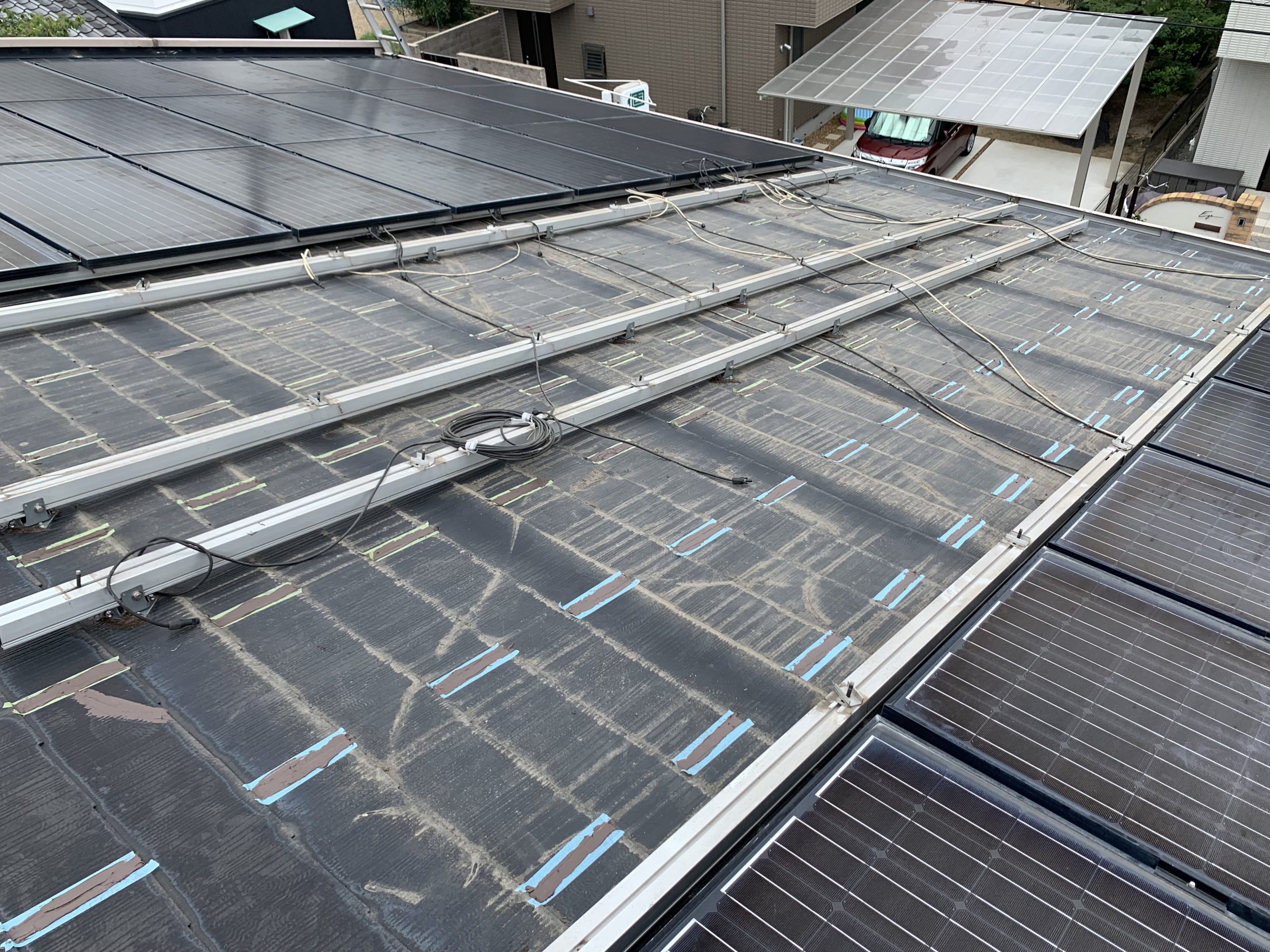 スレート屋根の雨漏り修理