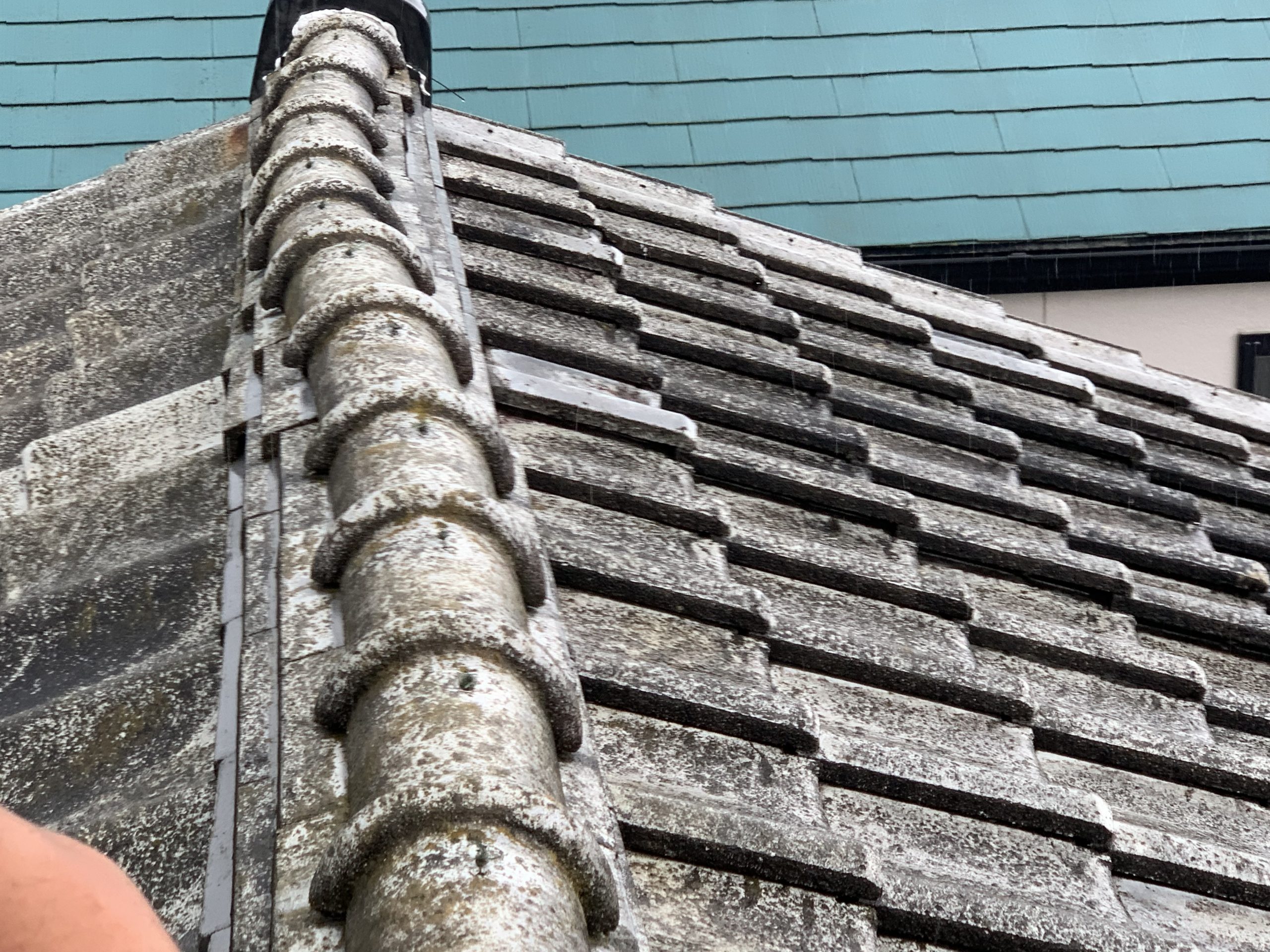 大きく歪んだ棟(むね)