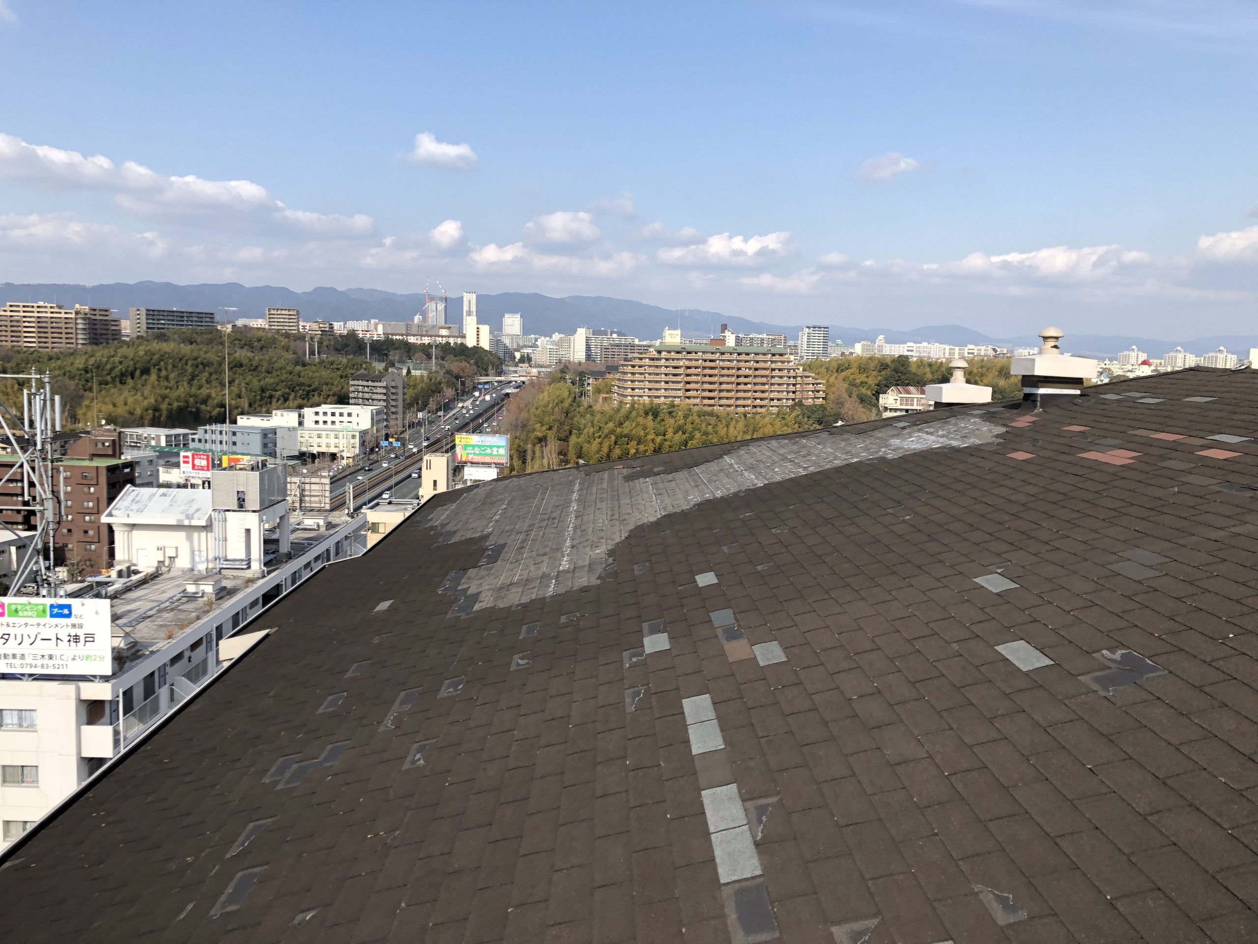 1５階建てマンション屋根