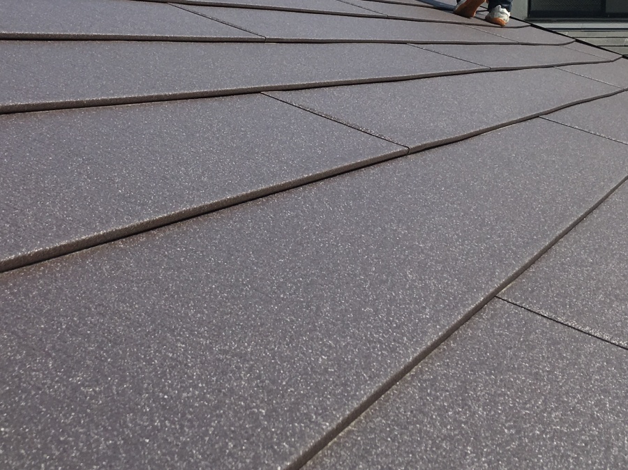 ガルテクトの施工中