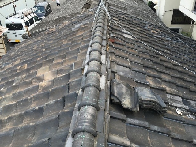 リフォーム前の瓦屋根