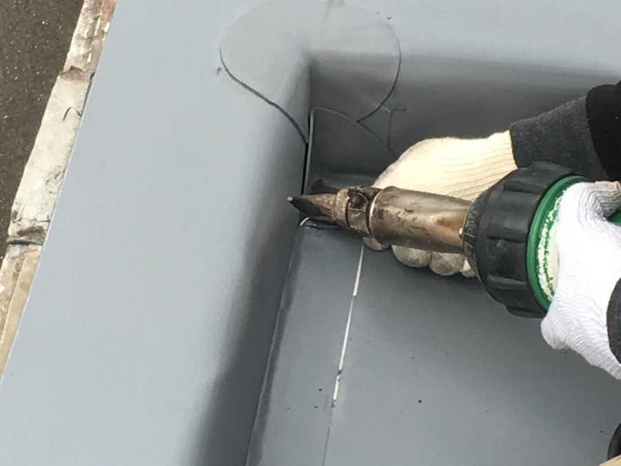 コーナーパッチ貼り