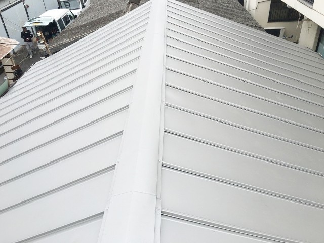 リフォーム後の立平屋根