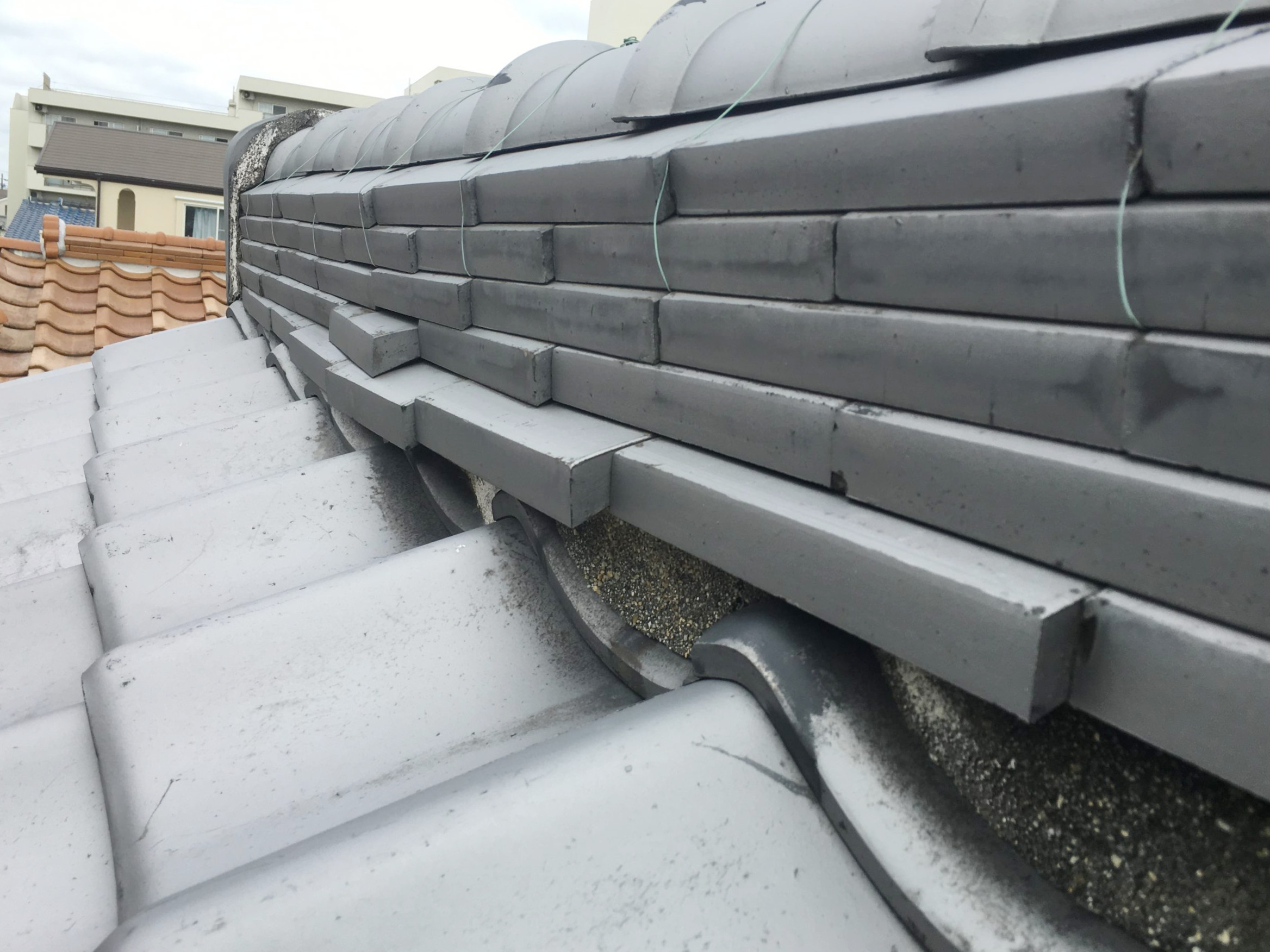雨漏りを引き起こしていた棟