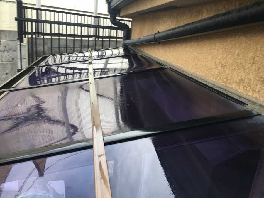 ベランダポリカ製屋根