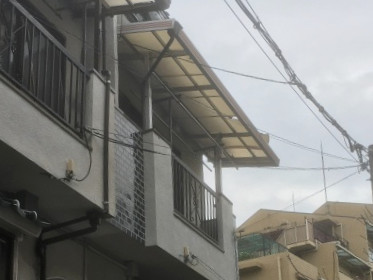 リフォーム前のベランダ屋根