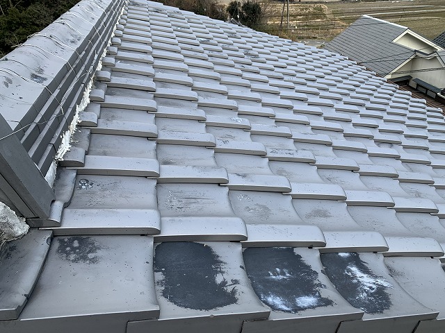 瓦屋根の点検