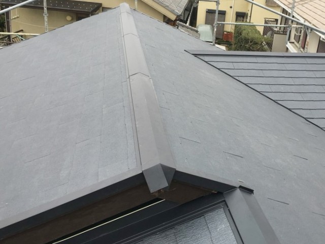 リフォーム後のコロニアル屋根