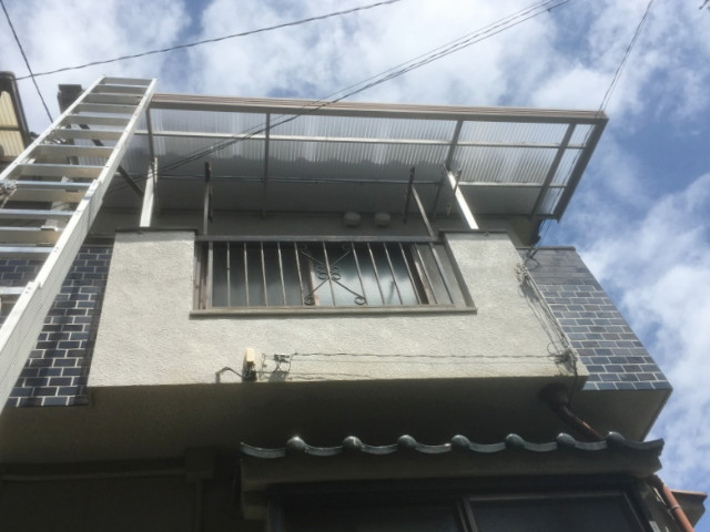 リフォーム後のベランダ屋根