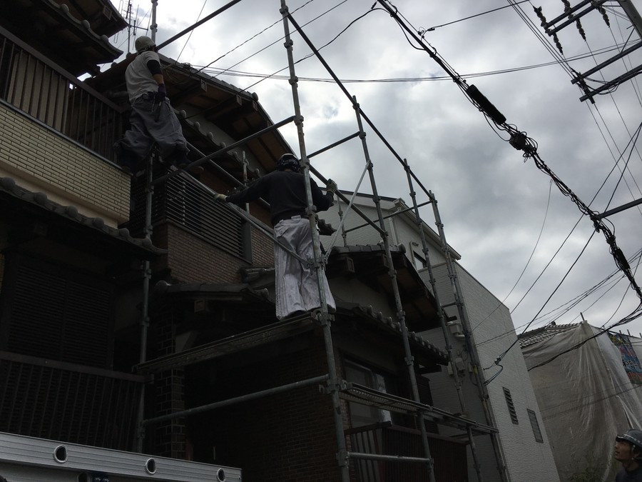 足場架け払い工事