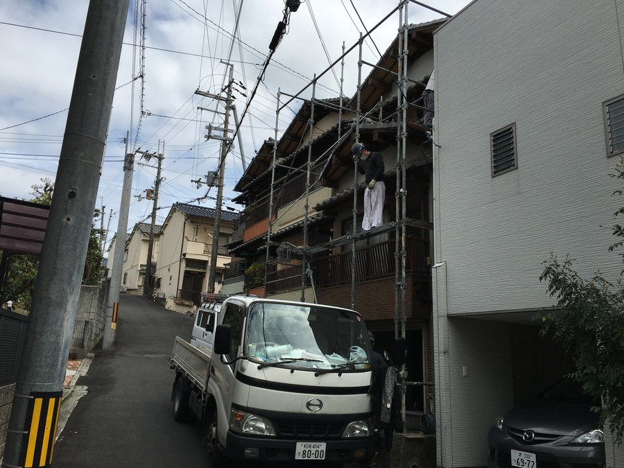 足場架け払い工事