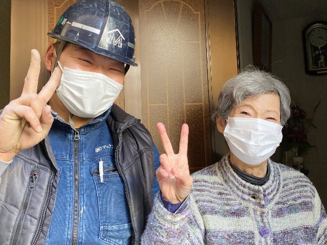 お客様と記念撮影