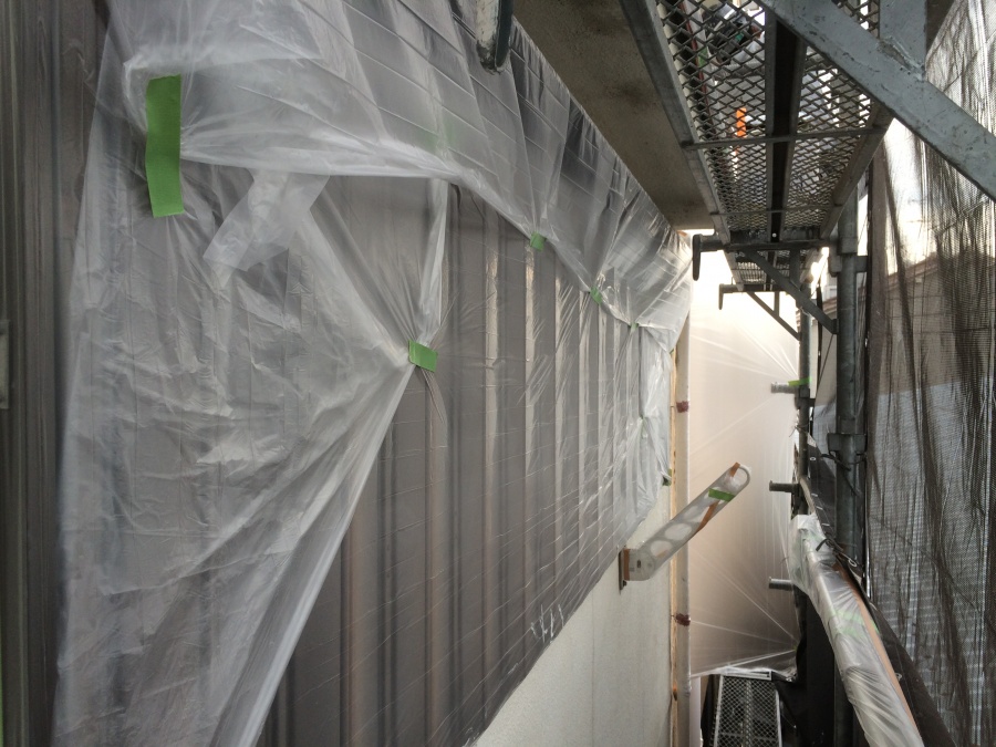 外壁塗装の養生