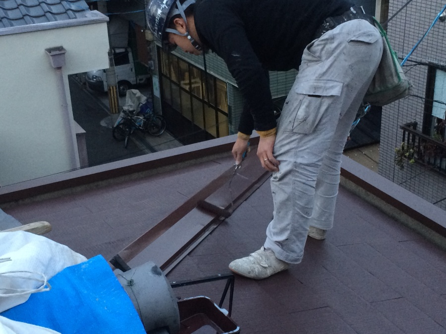 スレート屋根板金塗装