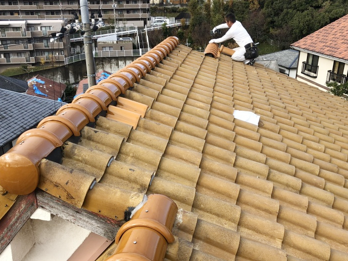 屋根葺き替え工事後