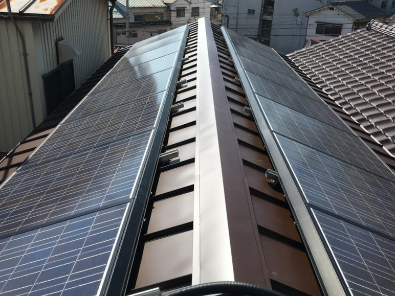 葺き替え後の屋根