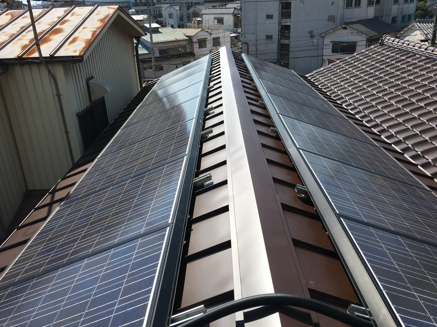 太陽光パネルを復旧