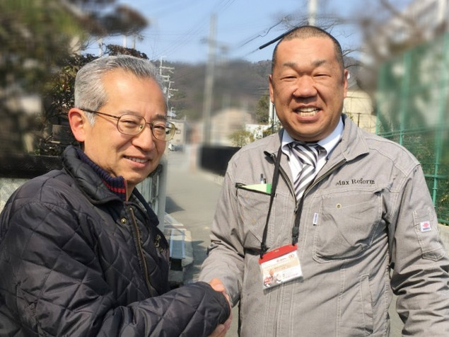 お客様とツーショット