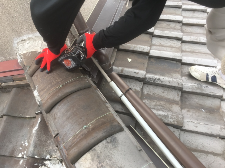 棟板金カバー取付け工事