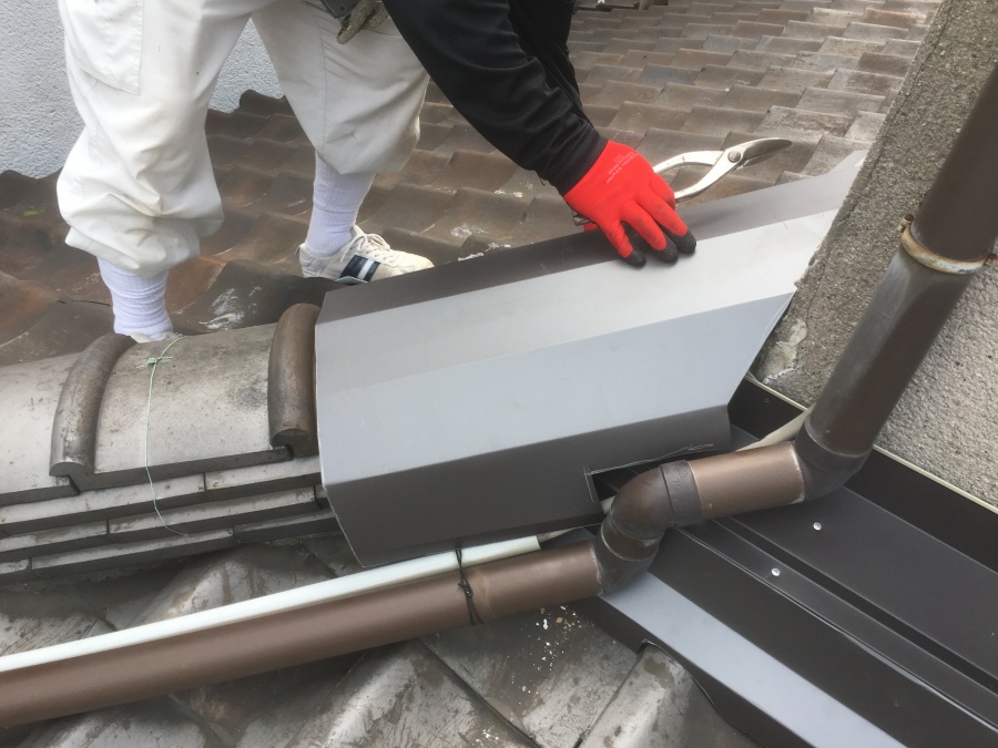 棟板金カバー取付け工事