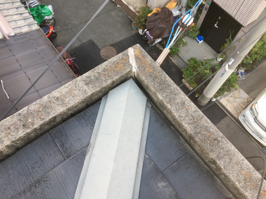 スレート屋根板金の劣化