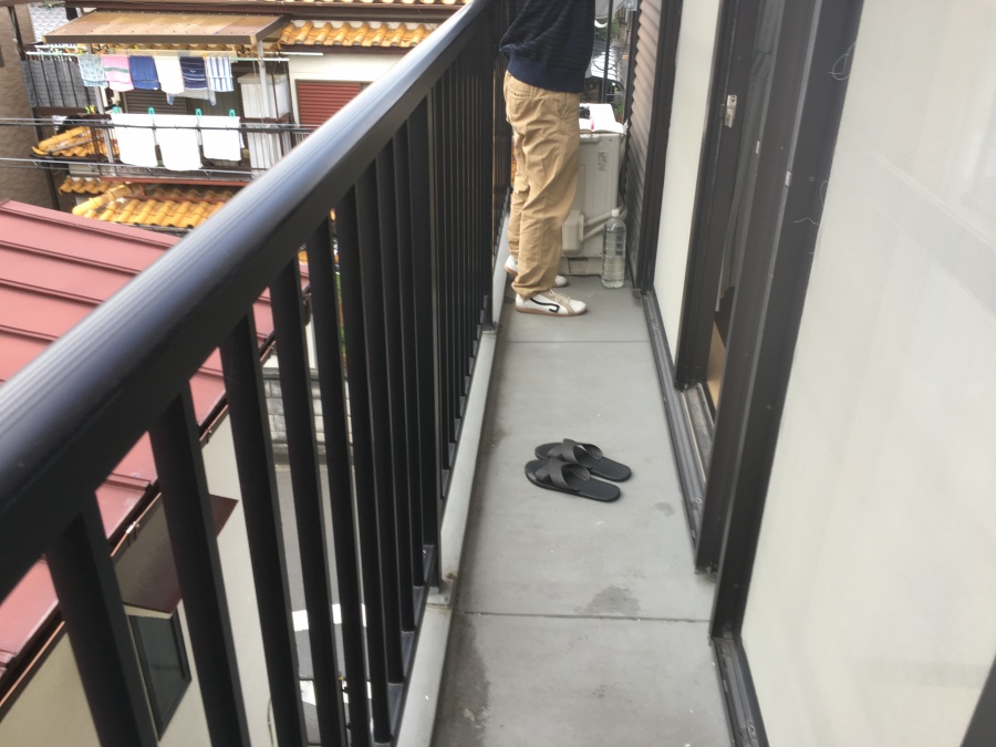 ベランダの採寸