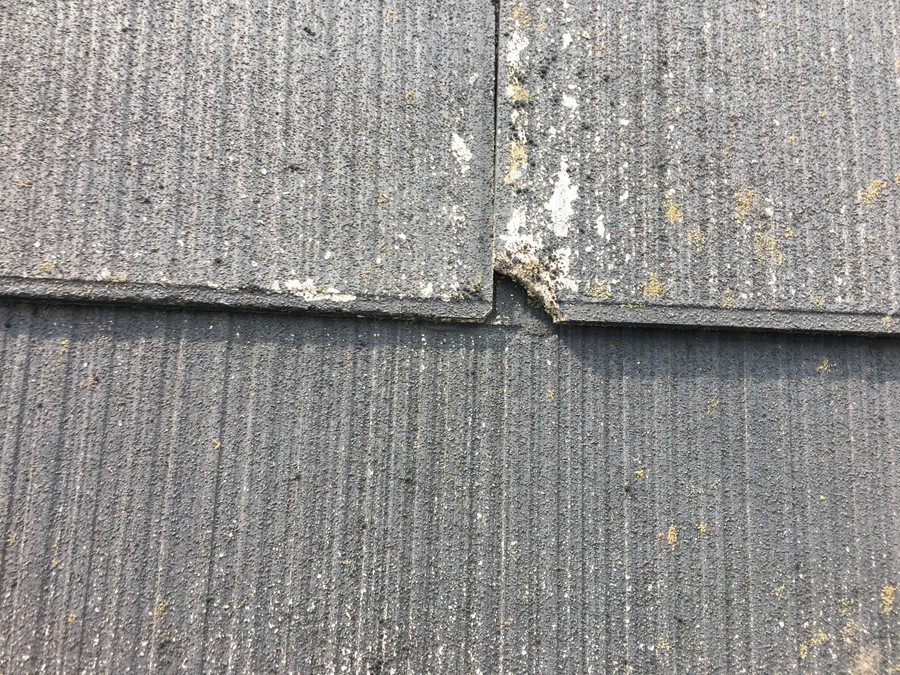 スレート材の割れ