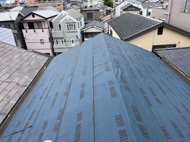 防水シート(ルーフィング)の施工