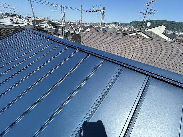 GL鋼板屋根の完成