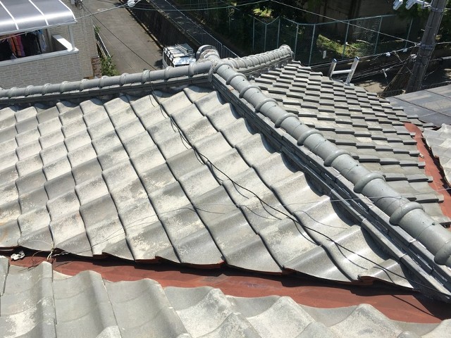 リフォーム前の瓦屋根