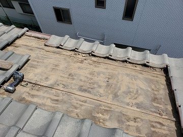 屋根部分葺き替え