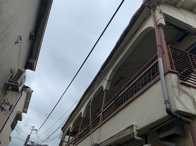 鼻隠し板金巻き工事後の全体の様子