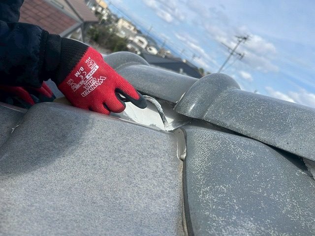 面戸漆喰の補修