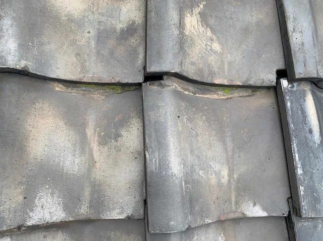 瓦屋根袖瓦まわりズレ